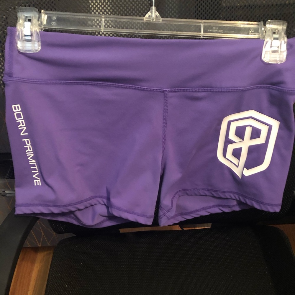 Born primitive purple shorts large